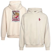 Men's Levelwear  Khaki St. Louis Cardinals Contact Pro Card Pullover Hoodie