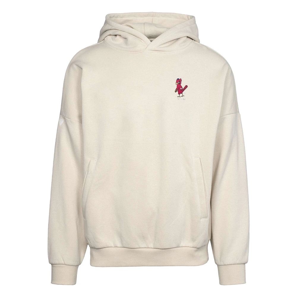 Men's Levelwear  Khaki St. Louis Cardinals Contact Pro Card Pullover Hoodie