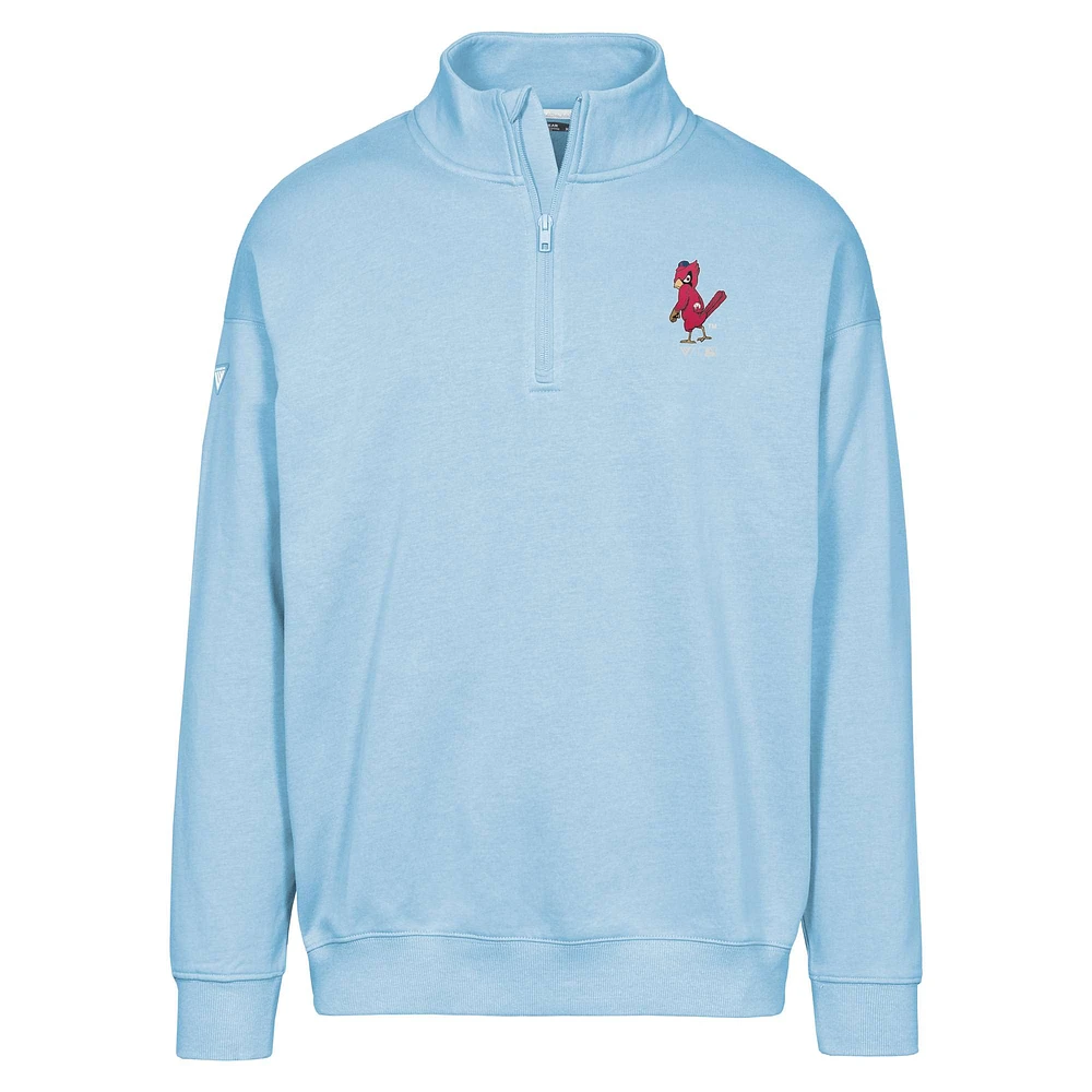 Sweat-shirt zippé Murray bleu clair pour homme de la collection Cooperstown des Cardinals St. Louis Levelwear
