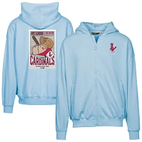 Men's Levelwear  Light Blue St. Louis Cardinals Uphill City Core Logo Full-Zip Hoodie