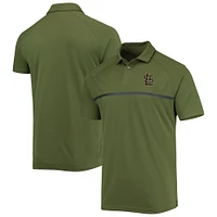 Polo à manches raglan Levelwear pour hommes des Cardinals de Saint-Louis, olive, Delta Sector