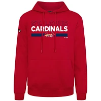 Men's Levelwear Red St. Louis Cardinals Accolade Podium No Hitter Pullover Hoodie