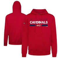 Men's Levelwear Red St. Louis Cardinals Accolade Podium No Hitter Pullover Hoodie