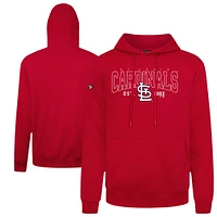 Men's Levelwear Red St. Louis Cardinals Accolade Podium Textbook Pullover Hoodie
