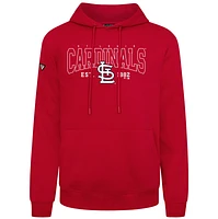 Men's Levelwear Red St. Louis Cardinals Accolade Podium Textbook Pullover Hoodie