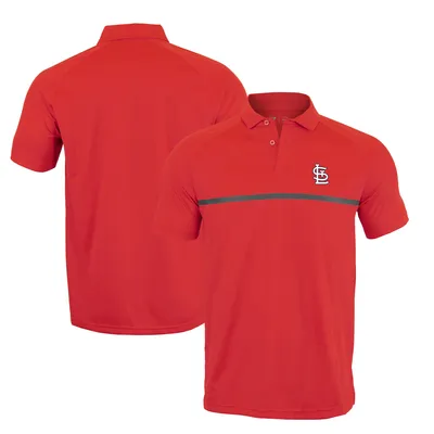 St. Louis Cardinals Levelwear Sector Core Raglan Polo - Red