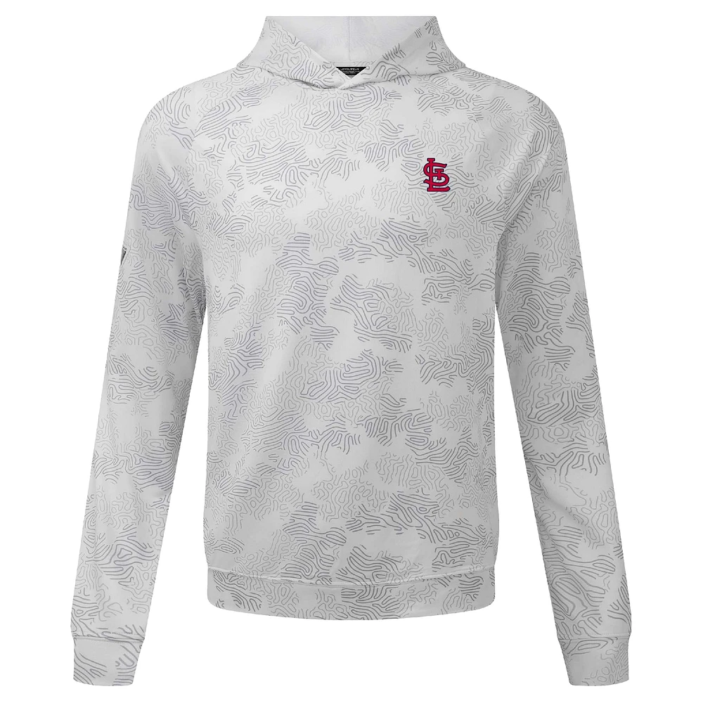 Men's Levelwear White St. Louis Cardinals Blender Insignia 2.0 Hoodie