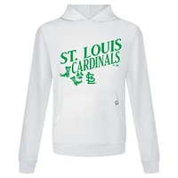 Sweat à capuche blanc pour homme St. Louis Cardinals Patrick's Day Relay Boots Levelwear