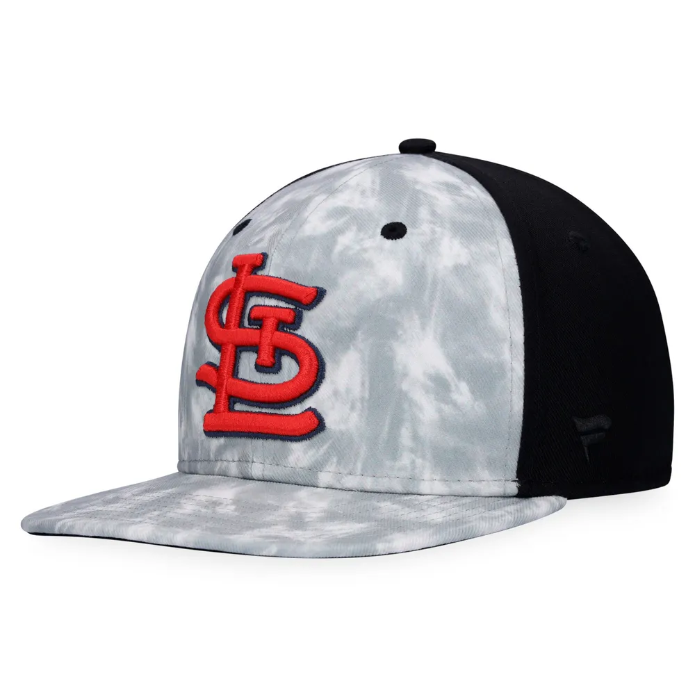 Lids St. Louis Cardinals Majestic Smoke Dye Snapback Hat - Gray