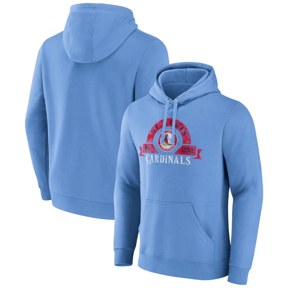 Men's Antigua Light Blue St. Louis Cardinals Victory Pullover Team