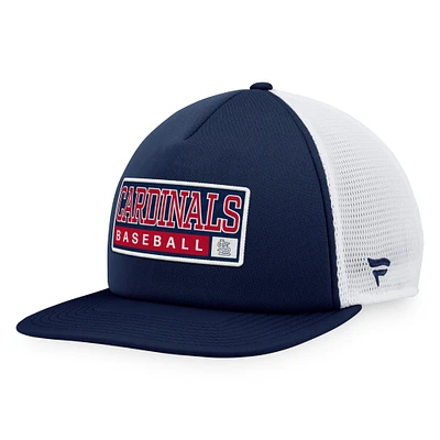 Casquette Snapback en mousse Majestic Navy/White St. Louis Cardinals pour homme