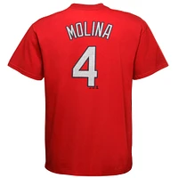 Majestic Yadier Molina Rouge St. Louis Cardinals Big & Tall Official Player T-shirt