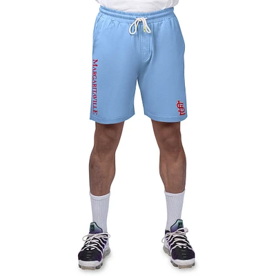 Short en tissu éponge pêche Margaritaville bleu clair St. Louis Cardinals pour hommes