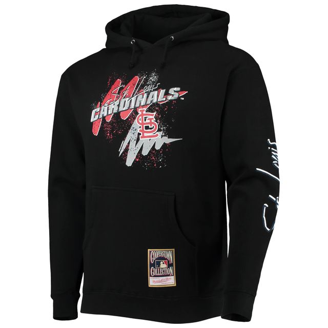 Chandail à capuchon Hyper Hoops des Cardinals de Saint-Louis Mitchell & Ness pour homme, noir