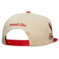 Men's Mitchell & Ness Cream St. Louis Cardinals Cooperstown Collection Speed Zone Snapback Hat