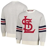 Men's Mitchell & Ness Cream St. Louis Cardinals Retro Pullover Sweater
