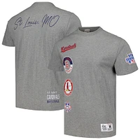 T-shirt Mitchell & Ness gris chiné St. Louis Cardinals Cooperstown Collection City pour homme