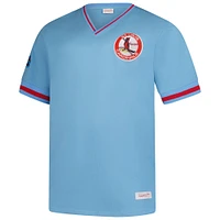 Men's Mitchell & Ness Light Blue St. Louis Cardinals Big Tall V-Neck T-Shirt