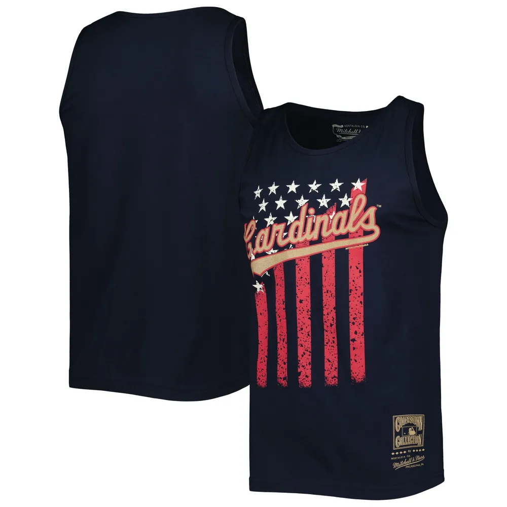 Lids St. Louis Cardinals Mitchell & Ness Cooperstown Collection Stars and  Stripes Tank Top - Navy