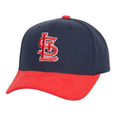 Casquette Snapback en velours côtelé Pro Mitchell & Ness Navy St. Louis Cardinals pour hommes