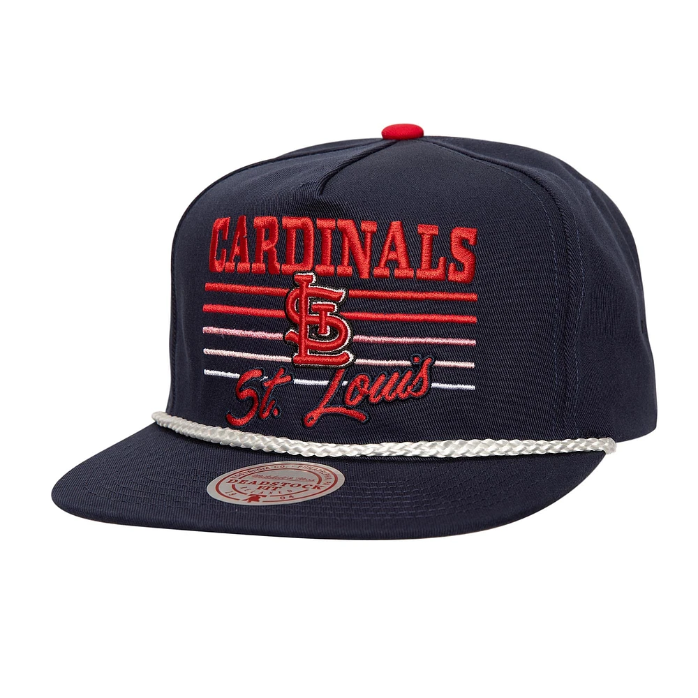 Casquette Snapback Deadstock Navy St. Louis Cardinals Radiant Lines Mitchell & Ness pour hommes