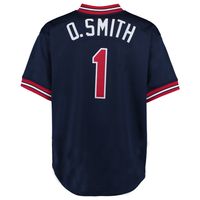 Men's St. Louis Cardinals Ozzie Smith Mitchell & Ness Red Cooperstown Mesh Batting  Practice Jersey