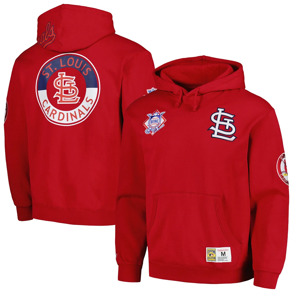 Chandail à capuchon rouge de la collection City des Cardinals Saint-Louis Mitchell & Ness pour homme