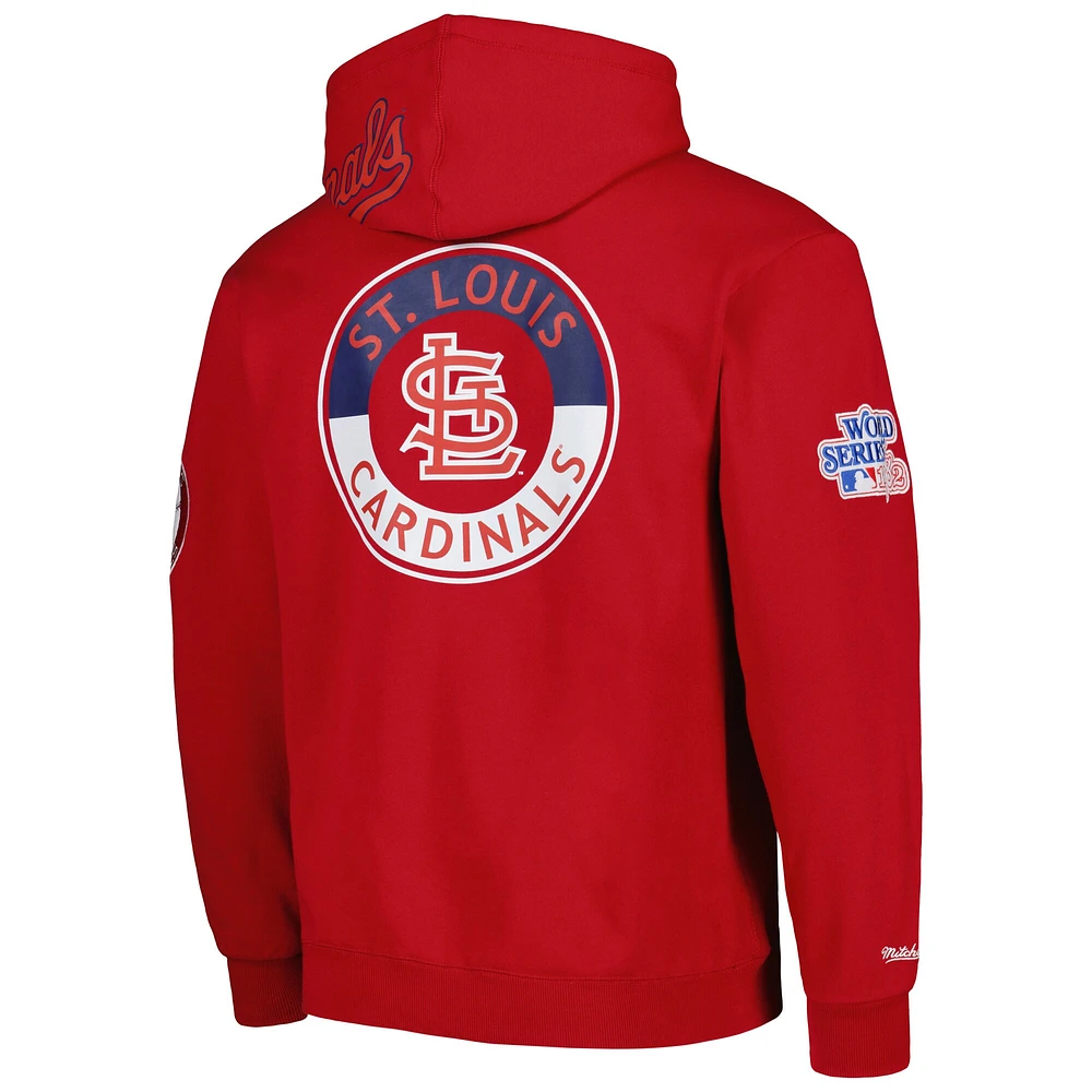 Chandail à capuchon rouge de la collection City des Cardinals Saint-Louis Mitchell & Ness pour homme