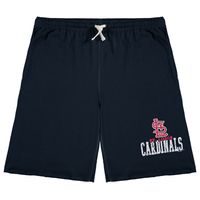 Men's Navy St. Louis Cardinals Big & Tall French Terry Shorts