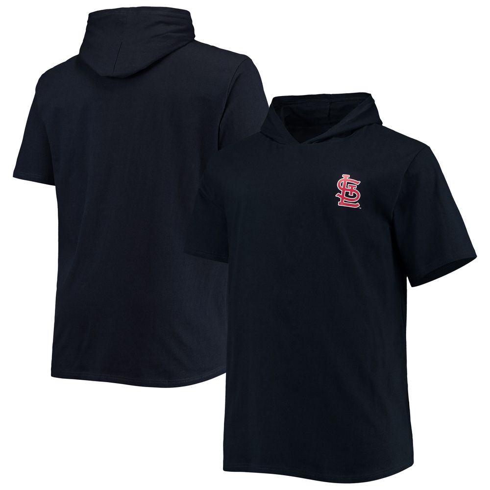 Profile Men's Navy St. Louis Cardinals Big & Tall Jersey Short Sleeve  Pullover Hoodie T-Shirt