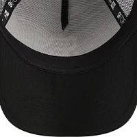 Casquette réglable noire St. Louis Cardinals A-Frame 9FORTY Trucker New Era pour hommes