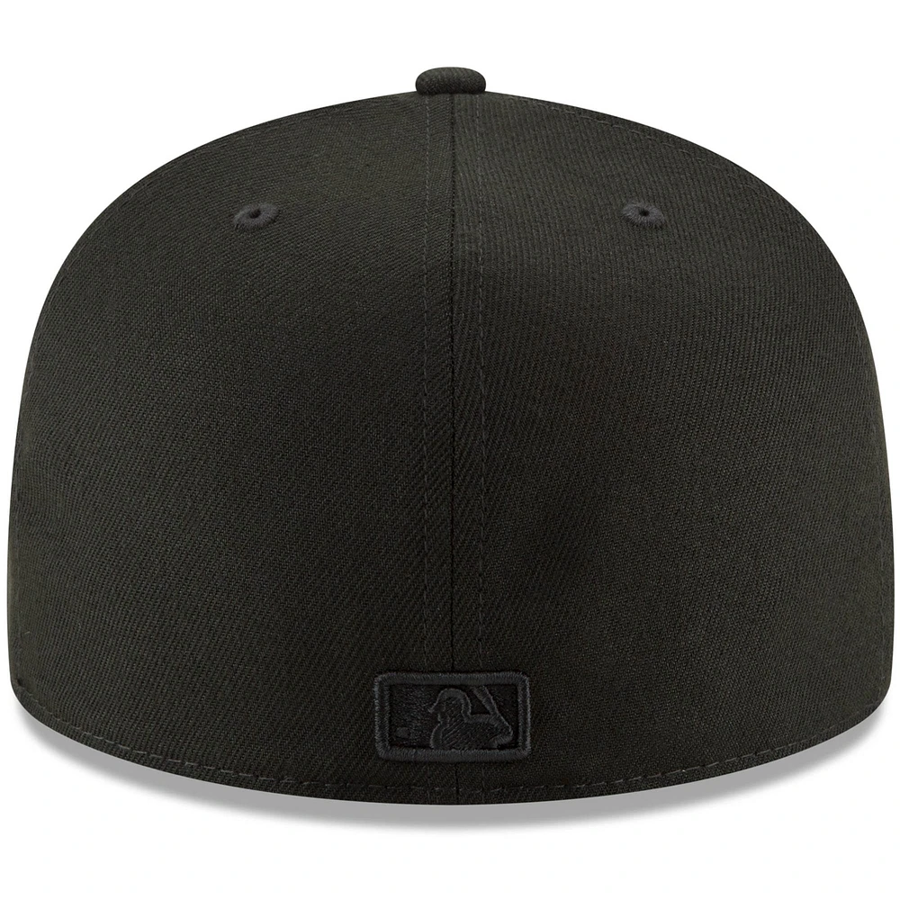 Casquette ajustée 59FIFTY noire sur noir des Cardinals de Saint-Louis New Era pour homme