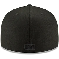 Casquette ajustée 59FIFTY noire sur noir des Cardinals de Saint-Louis New Era pour homme