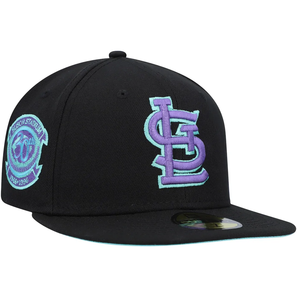 Men's New Era Sky Blue St. Louis Cardinals Logo White 59FIFTY Fitted Hat