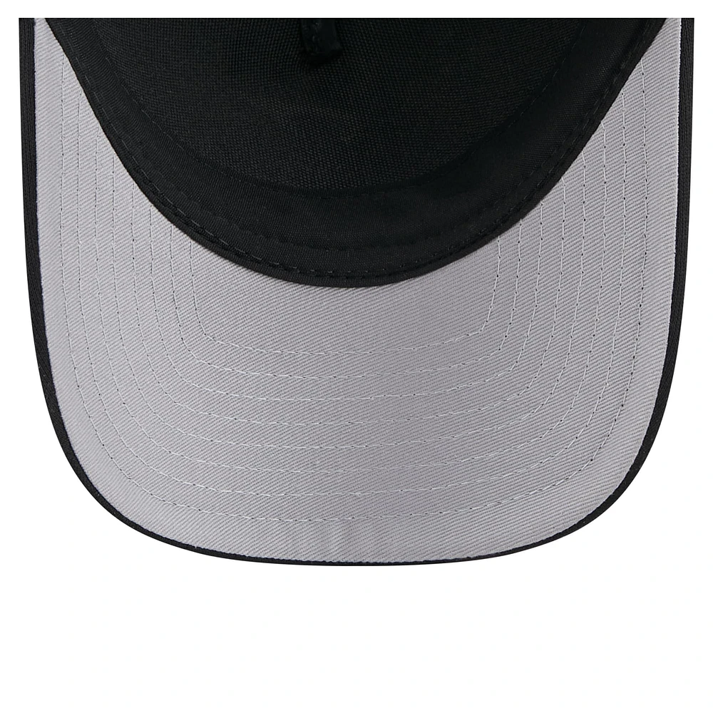 Men's New Era Black St. Louis Cardinals City Initial 9FORTY A-Frame M-Crown Adjustable Trucker Hat