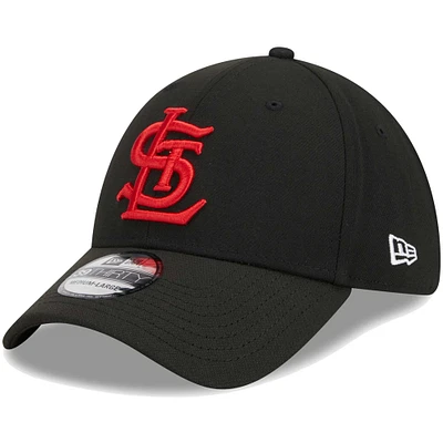 Casquette flexible 39THIRTY noire avec logo des Cardinals de Saint-Louis New Era pour hommes