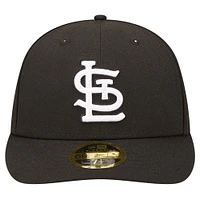 Men's New Era Black St. Louis Cardinals Low Profile 59FIFTY Fitted Hat
