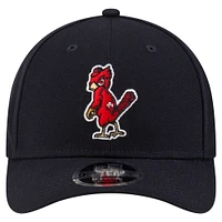 Men's New Era Black St. Louis Cardinals Player Replica 9FORTY Adjustable Hat
