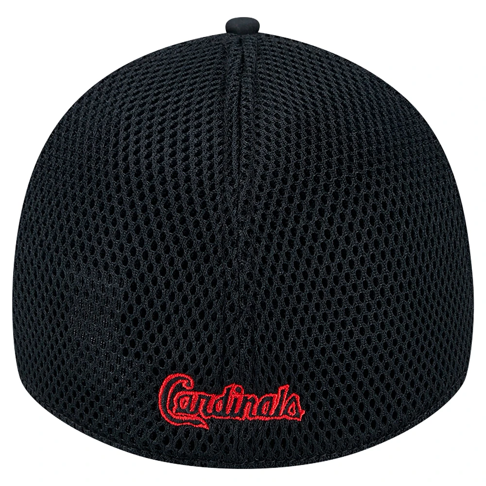 Casquette flexible 39THIRTY Team Tone des Cardinals de St. Louis New Era noire pour hommes