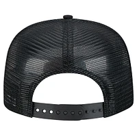 Casquette de golf à visière snapback en maille et mousse ton sur ton pour homme New Era St. Louis Cardinals noire