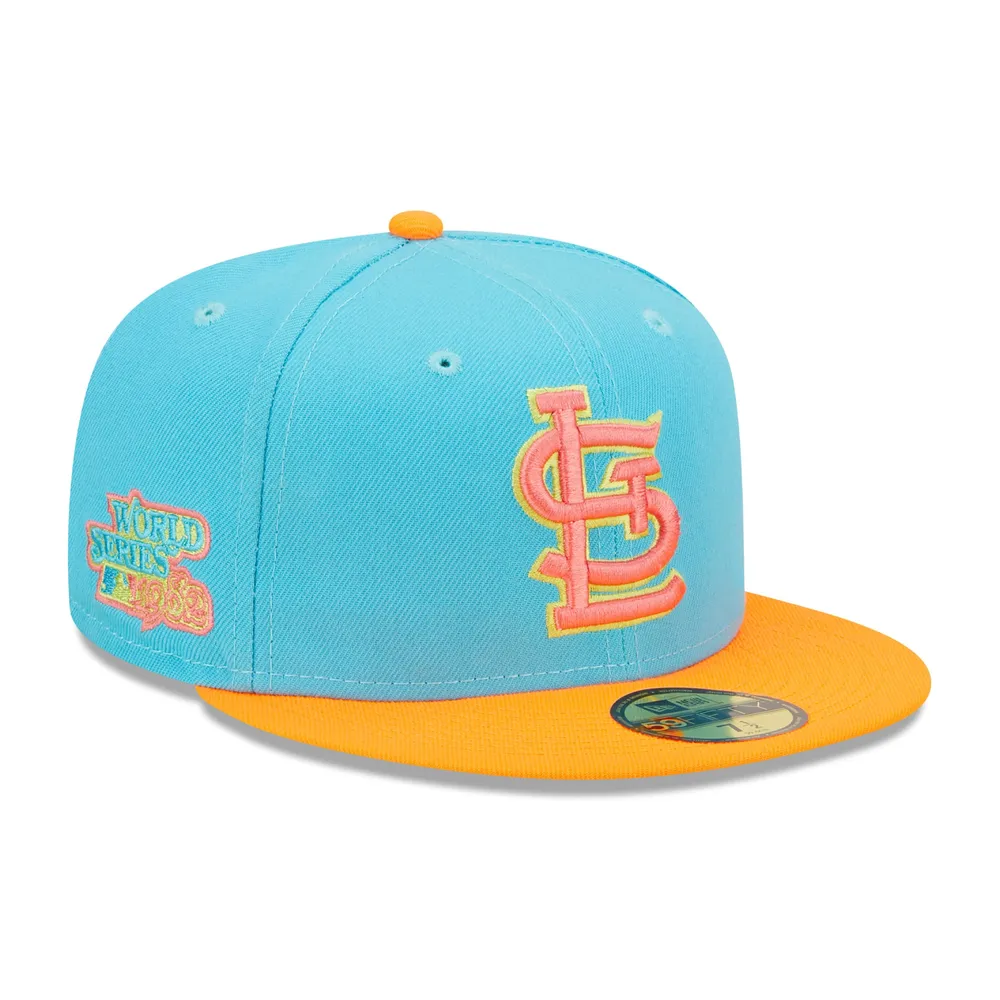 New Era Men's New Era Blue/Orange St. Louis Cardinals 1982 World Series  Vice Highlighter 59FIFTY Fitted Hat