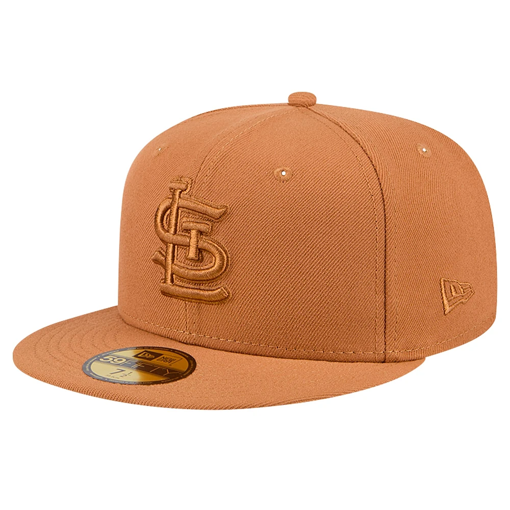 Casquette ajustée 59FIFTY New Era pour hommes des St. Louis Cardinals marron