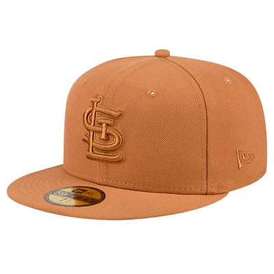 Casquette ajustée 59FIFTY New Era pour hommes des St. Louis Cardinals marron