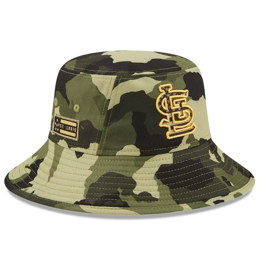 St. Louis Cardinals New Era 2023 Armed Forces Day Bucket Hat - Green