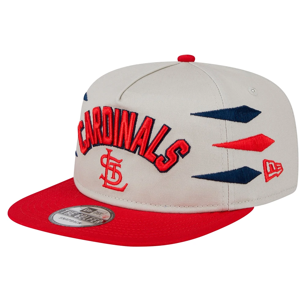 Casquette Snapback Iron Golfer de St. Louis Cardinals de New Era pour homme, couleur crème