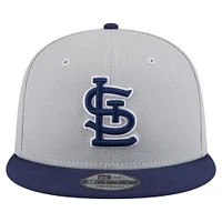 Men's New Era Gray/Navy St. Louis Cardinals 2-Tone Color Pack 9FIFTY Snapback Hat
