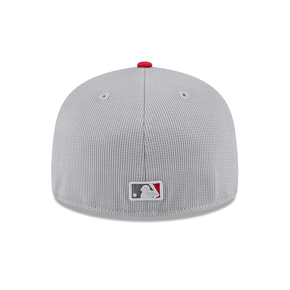 Men's New Era  Gray/Red St. Louis Cardinals 2025 Batting Practice 59FIFTY Fitted Hat