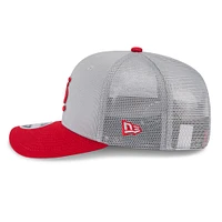 Men's New Era  Gray/Red St. Louis Cardinals 2025 Batting Practice 9SEVENTY Stretch-Snap Trucker Hat