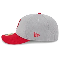 Men's New Era  Gray/Red St. Louis Cardinals 2025 Batting Practice Low Profile 59FIFTY Fitted Hat