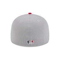 Men's New Era  Gray/Red St. Louis Cardinals 2025 Batting Practice Low Profile 59FIFTY Fitted Hat